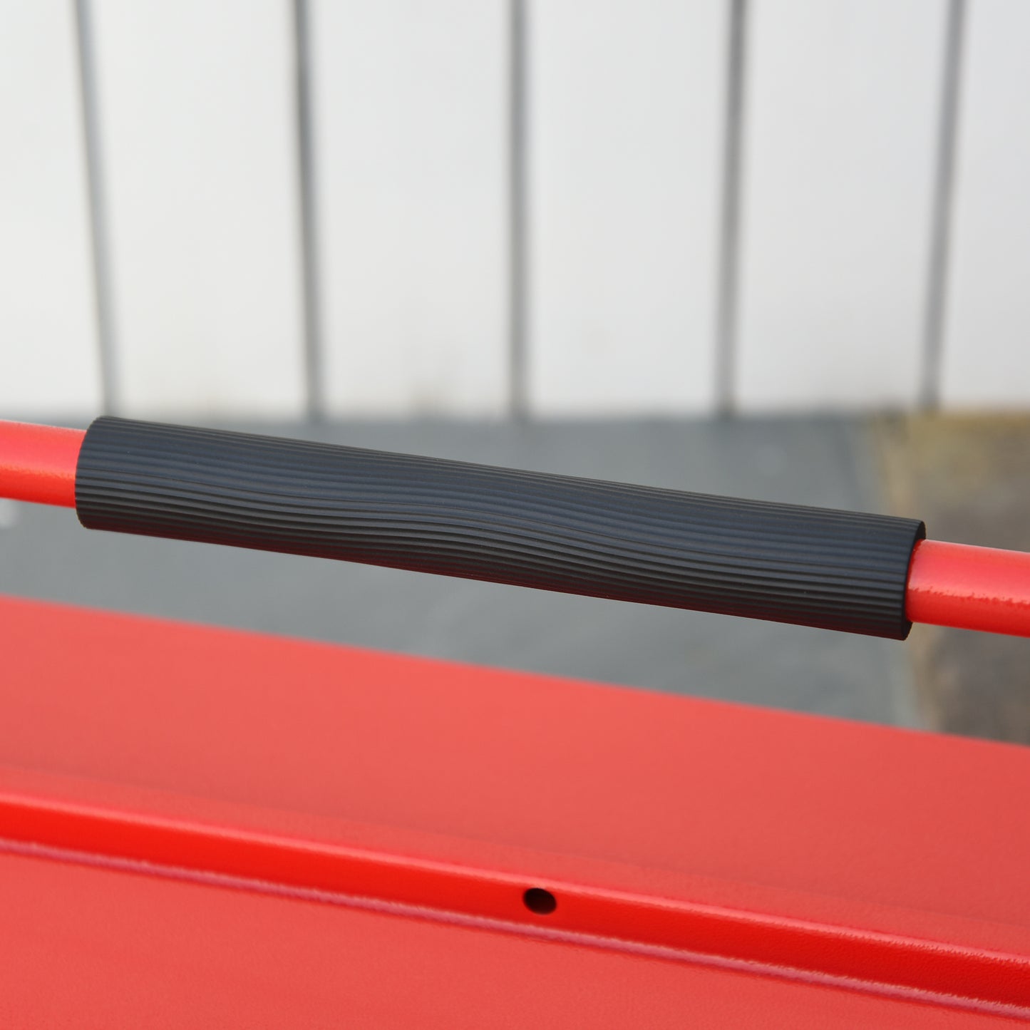 DURHAND Werkzeugkasten Werkzeugkoffer mit 5 Fächern 45 x 20 x 34,5cm Stahl Rot