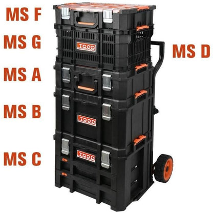 Modular basket - TOOD - With handles - Easy transport - 53x34x25 cm