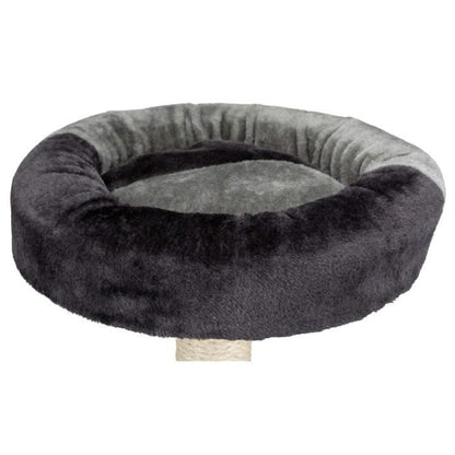 TRIXIE Tarifa Cat tree Height 52 cm gray and black plush and natural sisal