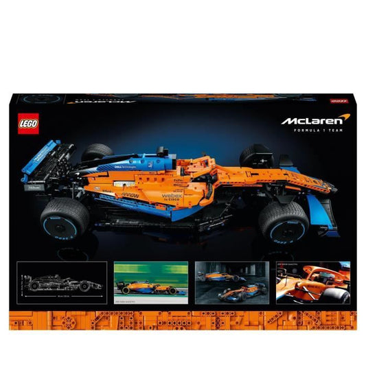 LEGO 42141 Technic The McLaren Formula 1 2022 Race Car, F1 Scale Model, Building Kit, Model Kit for Adults