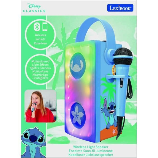 Powerful Stitch Light-Up Bluetooth Speaker with Mic