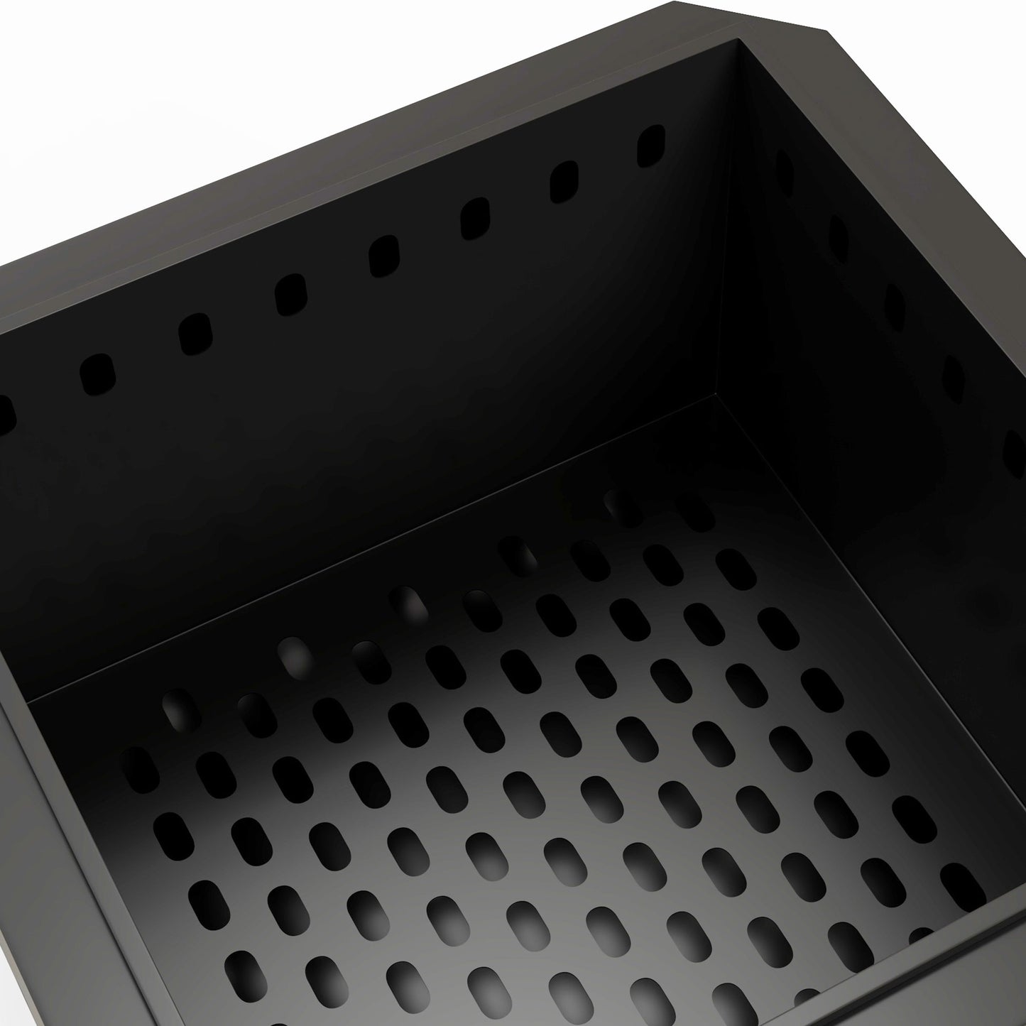 Outsunny Feuerschale Feuerstelle, inkl. Schürhaken, 48 x 48 x 41 cm, Schwarz