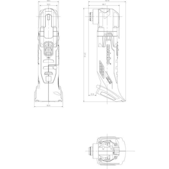 Cordless multi-tool - METABO - MT 18 LTX - 18 V - MetaBOX 145 L