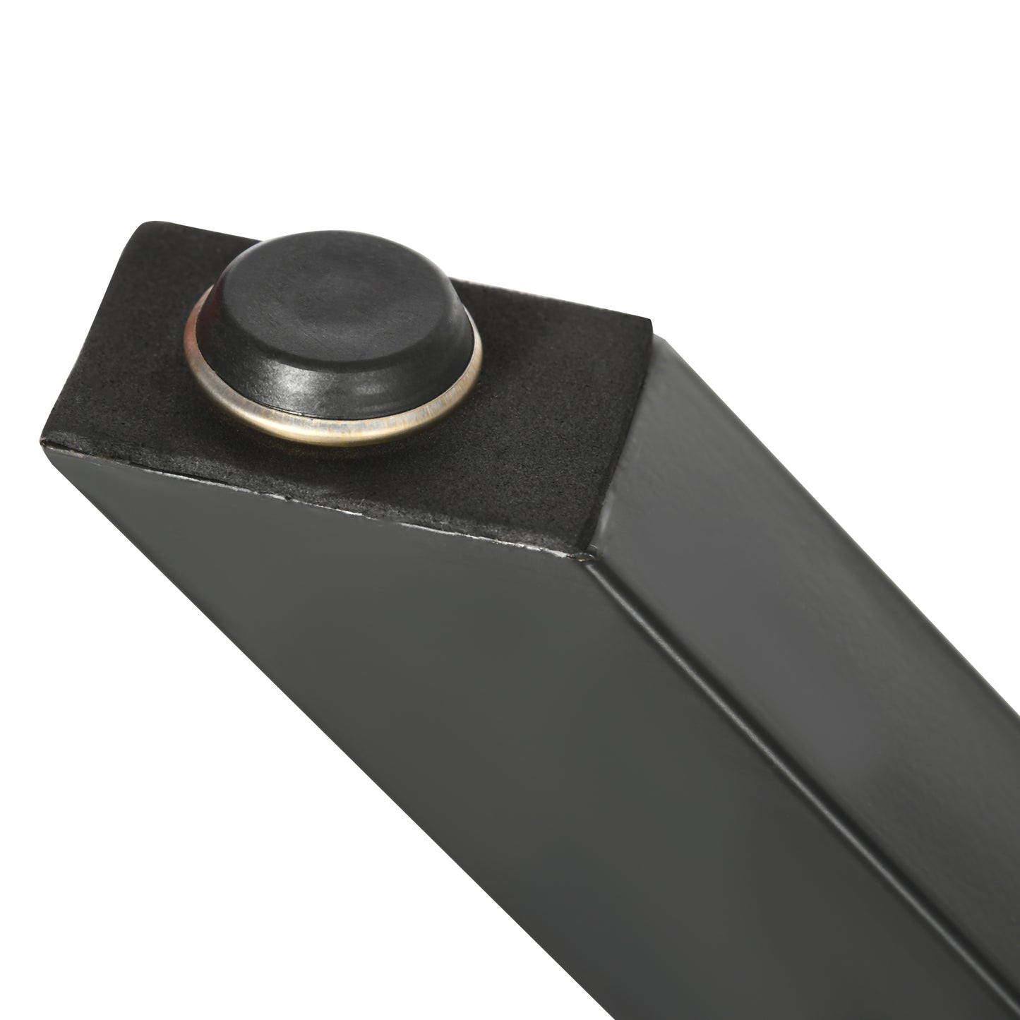 HOMCOM 2 Stück Stahl Tischbeine Tischfüße für Esstisch Schreibtisch Couchtisch Tischgestell in X-Form Schwarz 72cm