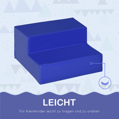 HOMCOM 4 TLG. Schaumstoff Bausteine Kinder Softbausteine klettern Bauklötze Weiche Riesenbausteine Bauspielzeug Grossbausteine Schaumstoffblöcke Spielbausteine für Baby & Kleinkinder Mehrfarbig