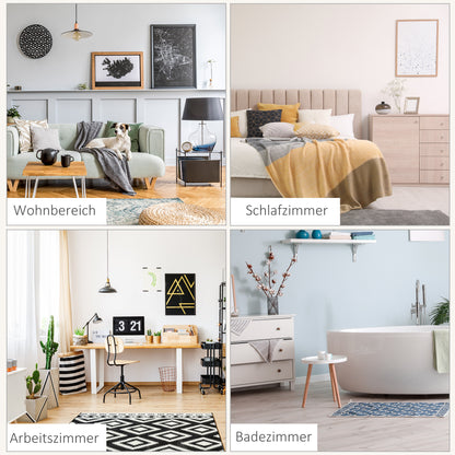 HOMCOM Heizgerät Heizlüfter 2200W Elektroheizer Keramik Heizturm mit Fernbedienung 8-Stunden-Timer Oszillation Heizer Heizung ABS PA Weiß+Schwarz 21 x 21 x 73 cm