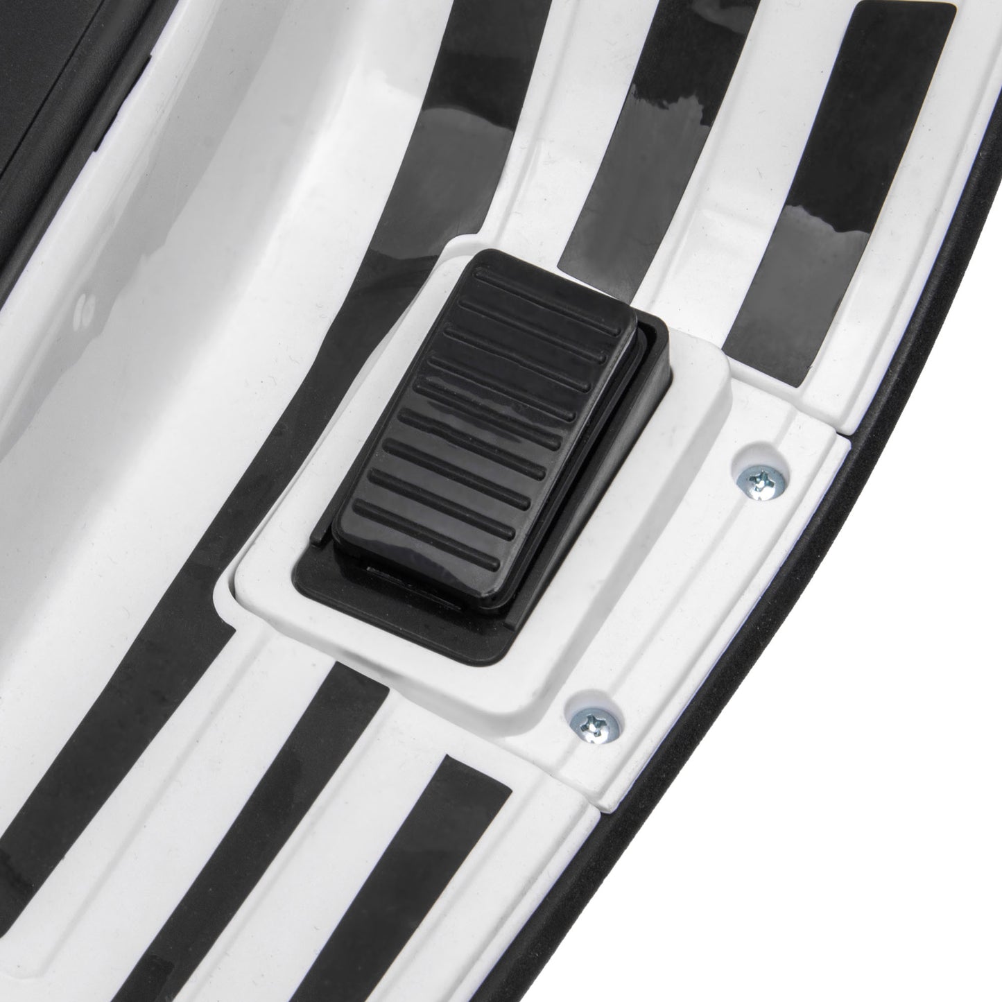 AIYAPLAY Elektro-Kindermotorrad, Vespa, 3 km/h, 3-6 Jahre, Musik, Licht & Radio, Weiß