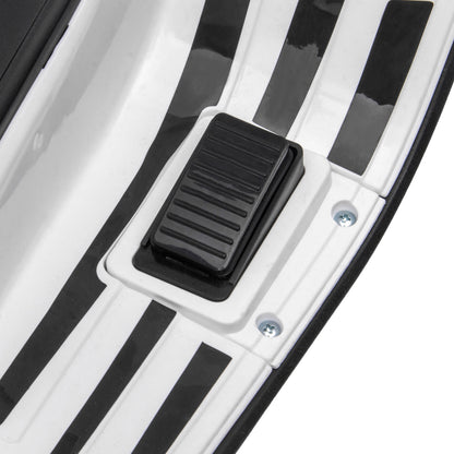 AIYAPLAY Elektro-Kindermotorrad, Vespa, 3 km/h, 3-6 Jahre, Musik, Licht & Radio, Weiß