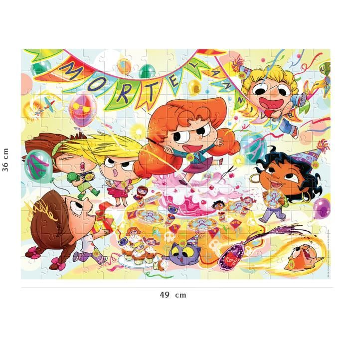 Nathan Mortel Birthday Mortelle Adele Puzzle - NATHAN - 150 pieces - Cartoons and comics - Child