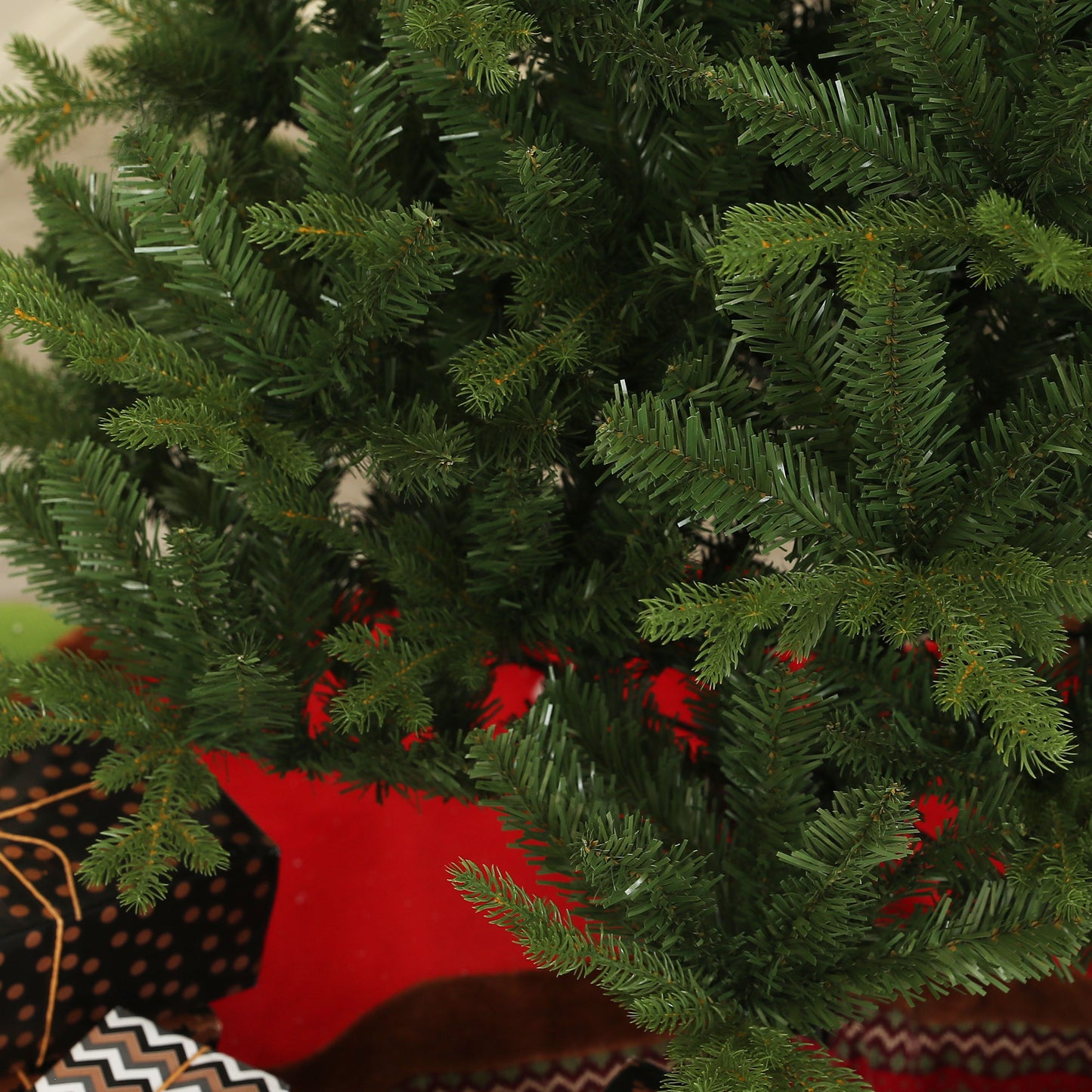 HOMCOM Weihnachtsbaum, Kunsttanne, naturgetreu, breit & üppig, 180 x Φ105 cm, Grün