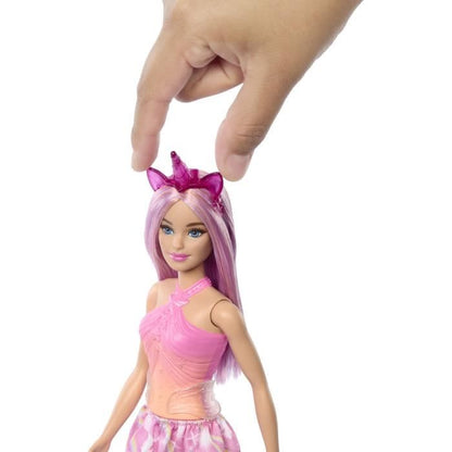 Barbie Unicorn Dolls with Fancy Hair and Ombre Outfits HRR13