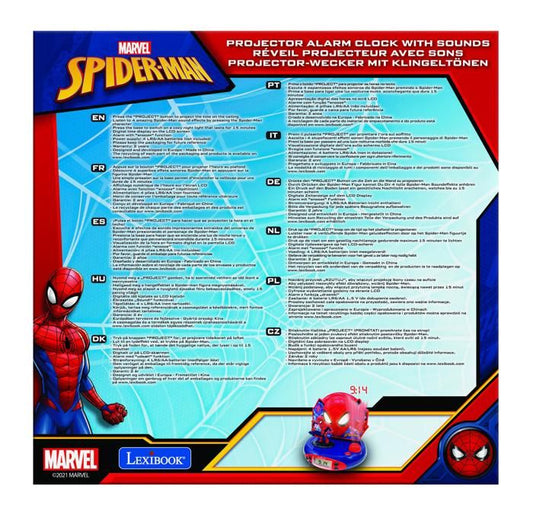 LEXIBOOK - SPIDERMAN - Children's Alarm Clock Radio with Projection Images