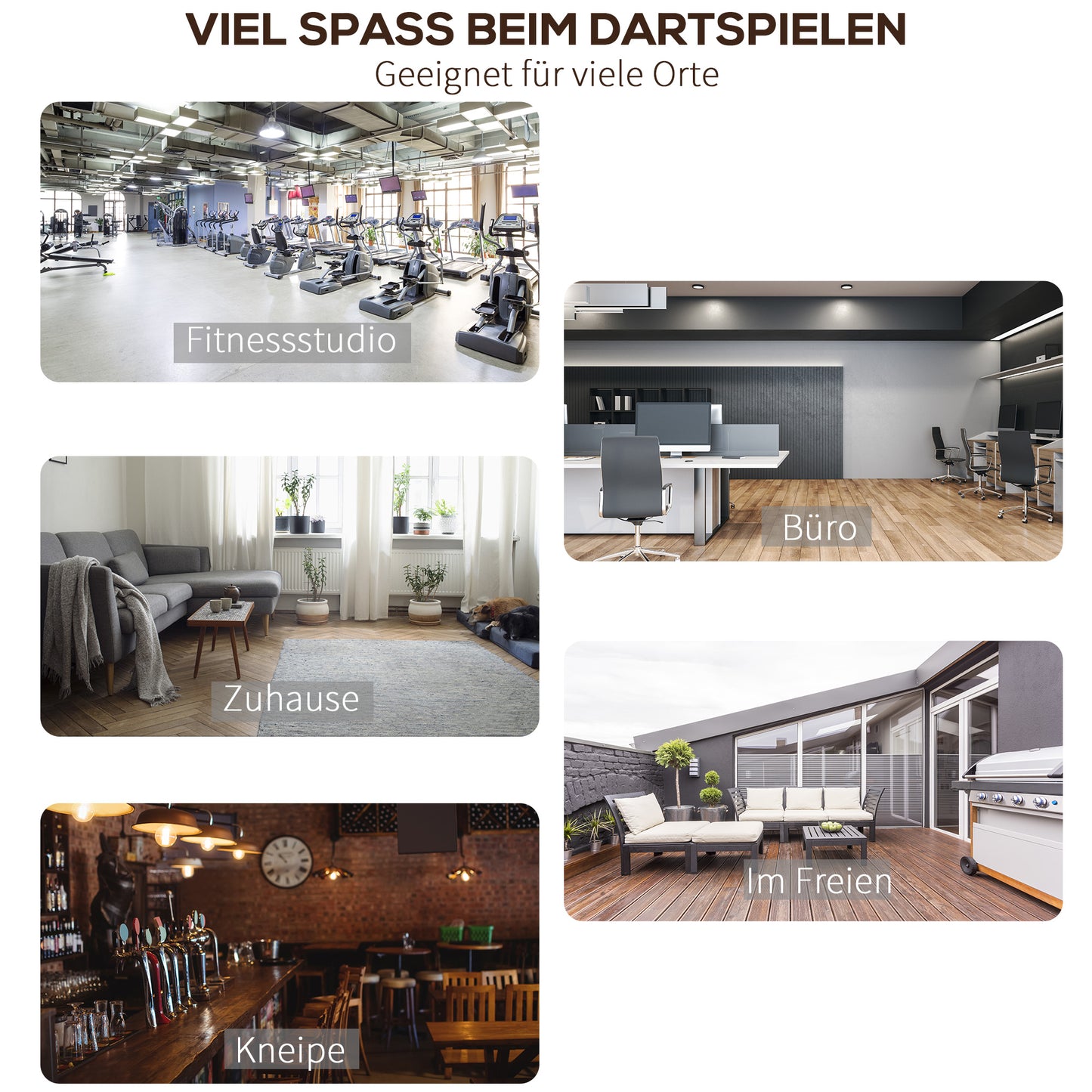 HOMCOM Dartmatte 300 x 61 cm Oche Carpet Mat mit Softdart Steeldart rutschfest Dartteppich Teppich-Dartmatte Dart Zubehör für Boden Schutz