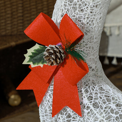 Outsunny LED-Weihnachtsdekoration, Lechtendes Rentier und Schlitten, 170 ljusare, 50 x 29 x 42 cm