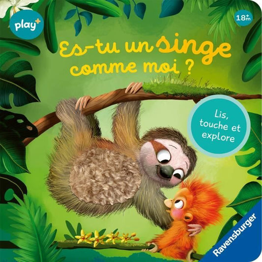 Ravensburger play+, Are you a monkey like me?, Book, Early years, baby