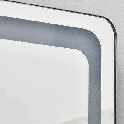 HOMCOM 2 in 1 Standspiegel mit LED-Licht, freistehend, Aluminium, einstellbares Licht, 40 cm x 37 cm x 157,5 cm