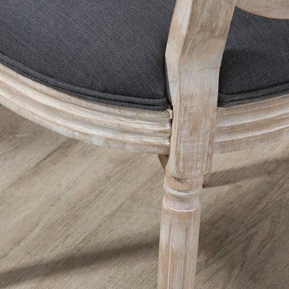 HOMCOM Küchenstühle im 2er-Set, weich gepolstert, Vintage-Design, Rattanoptik, Grau