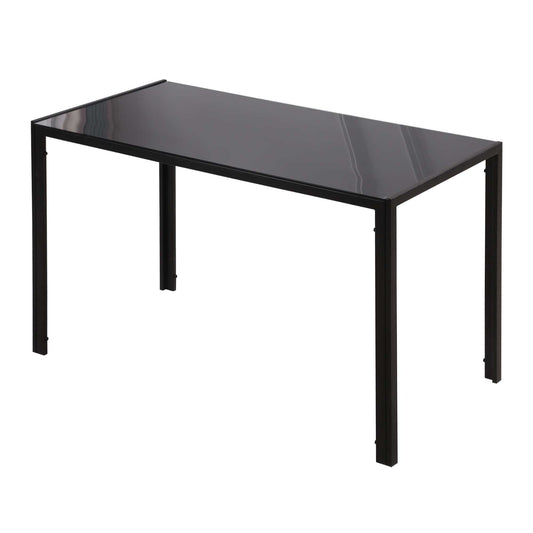 HOMCOM Esstisch Küchentisch großer Tisch, modernes Design, 120 cm x 60 cm x 75 cm, Schwarz