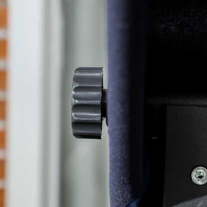 Outsunny Hollywoodschaukel Gartenschaukel, 3 Personen, verstellbares Sonnendach, 198 x 118 x 168 cm, Dunkelgrau