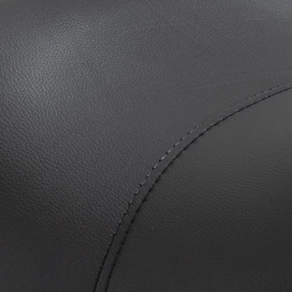 HOMCOM Rollhocker höhenverstellbar Drehhocker 49-61 cm Arbeitshocker drehbar Sattelhocker für Büro Salon Massage Spa Schwarz