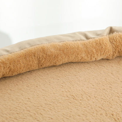 PawHut Kratzbaum mit 2 Etagen, Spielball, Kratzstämmen, Kratzkugeln, bis 7 kg, 56 x 54 x 86 cm, Braun