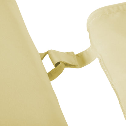 Outsunny Liegenauflage Liegenpolster Gartenliege mit Kopfkissen abnehmbar Bezug Cremeweiß 198 x 53 x 5 cm NUR Kissen