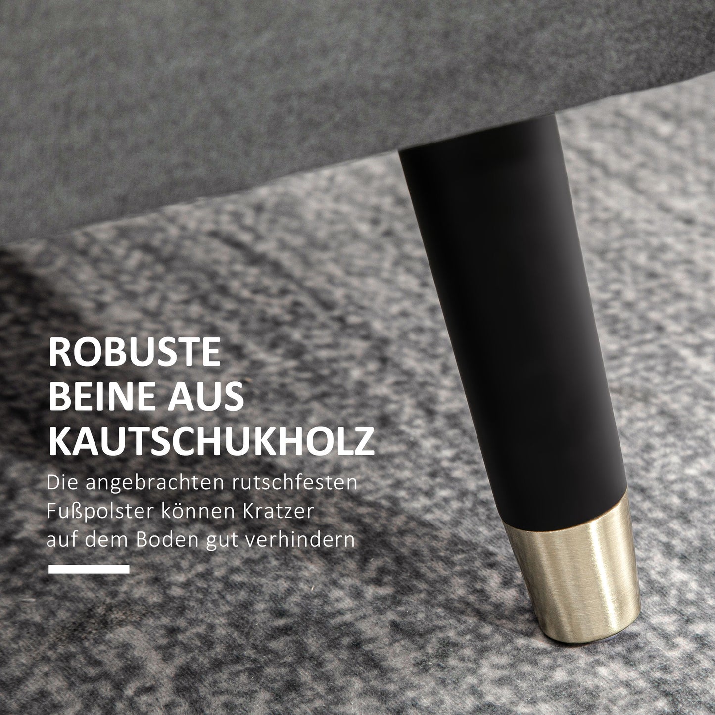 HOMCOM Sitzbank, Polsterbank mit Stauraum, Truhenbank, Metall, Schaumstoff, Kautschukholz, Kohlegrau, 110 x 43 x 45 cm