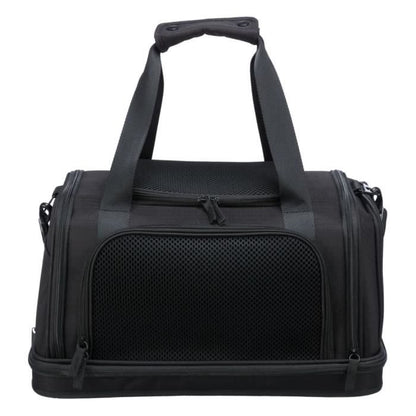 TRIXIE Plane Pet Carrier Bag - 28 x 25 x 44 cm - Black