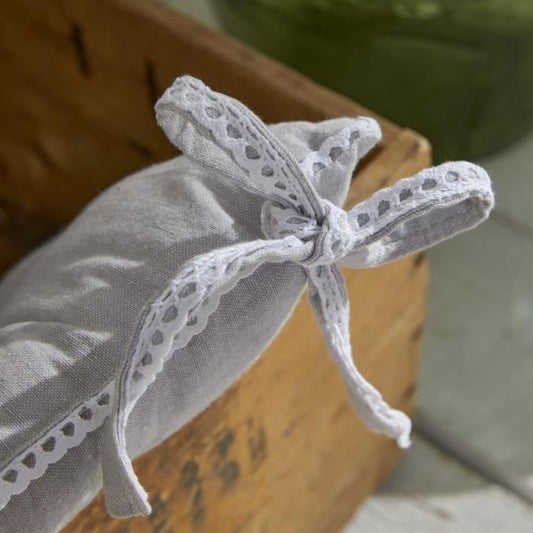 Quilted seat - TODAY - CHARME - Chambray x Petite Broderie Constance - 40 x 40 cm