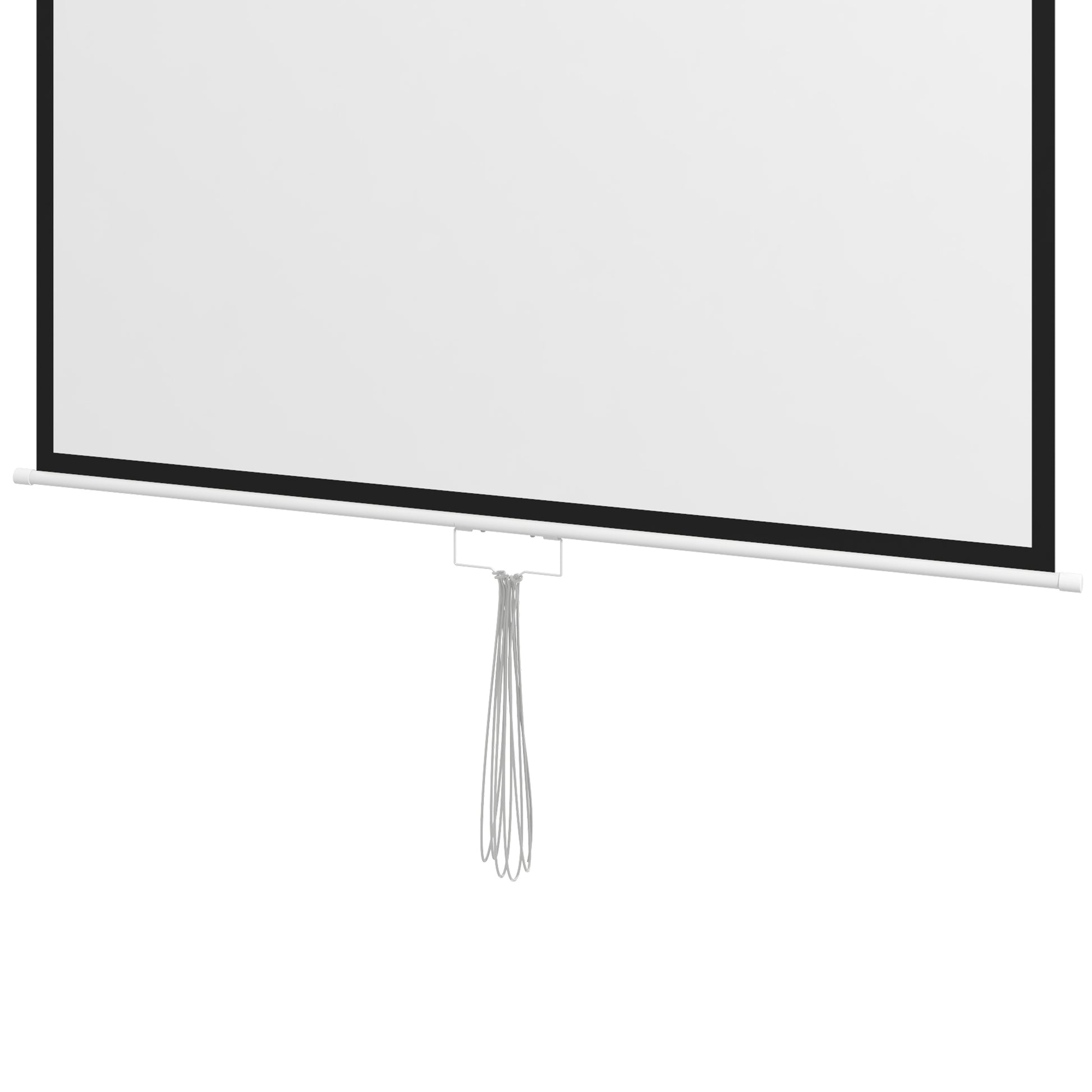 HOMCOM Beamer Leinwand 178 x 178 cm 99 Zoll 1:1 HD 4K Projektionsleinwand für Heimkino Büro-Präsentationen
