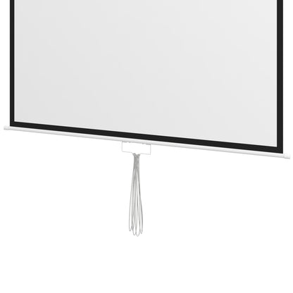 HOMCOM Beamer Leinwand 178 x 178 cm 99 Zoll 1:1 HD 4K Projektionsleinwand für Heimkino Büro-Präsentationen