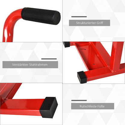 DURHAND Motorradheber 150 kg Belastbar Motorradhebebühne 275/395 mm Höhenverstellbar in Garage & Außenbereichen