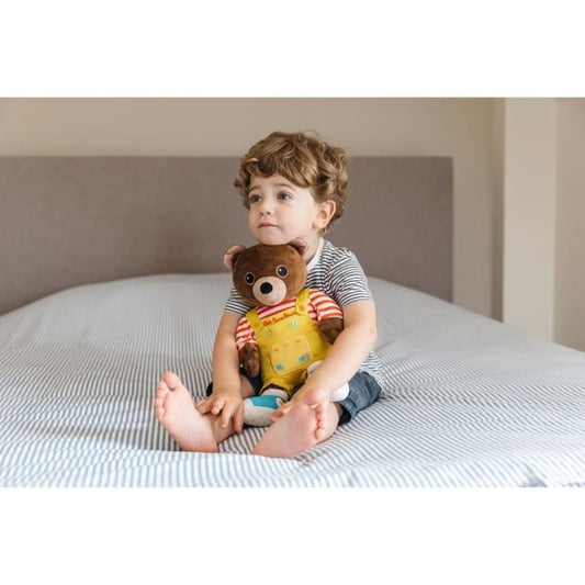 Talking Musical Plush Toy - Gipsy Toys - Little Brown Bear - Story Teller - 28 cm  Brown Yellow Red