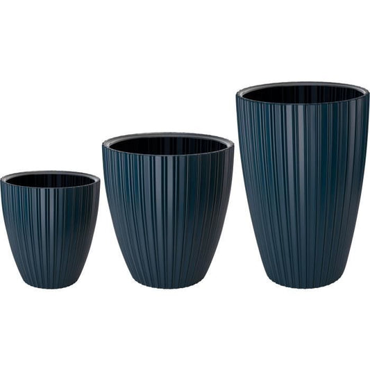 Flowerpot - Garden ID - Fancy - 40 x 58 cm - For garden, balconies or interiors - Petrol blue