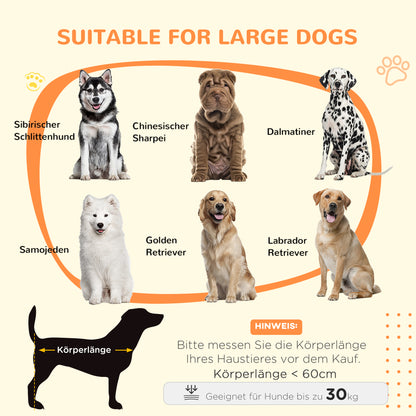 PawHut Hundebox Hundekäfig, Verriegelbar, Holzoptik, rustikales Design, 98 cm x 58 cm x 67 cm, Walnuss + Schwarz