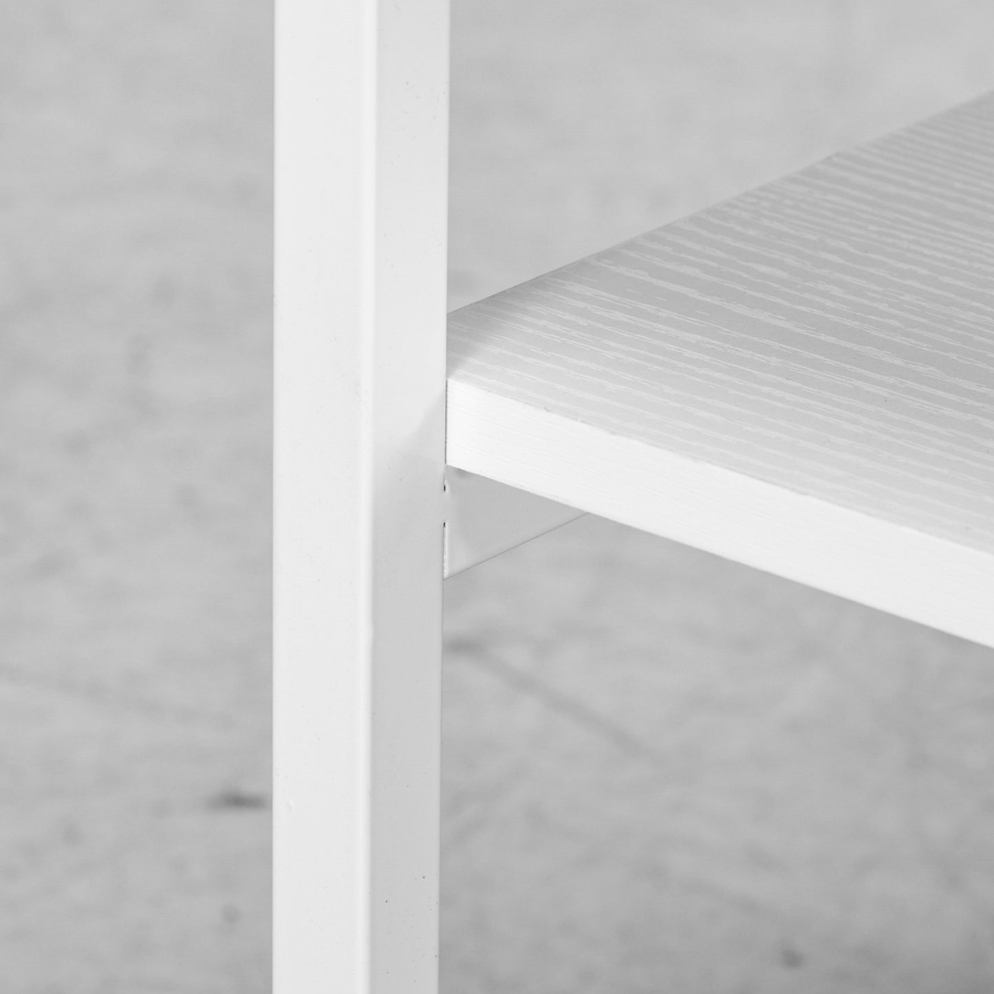 HOMCOM Druckertisch mit Rolle, Druckerständer mit 3-Ebene, Druckerhalter Stahl, 50 x 50 x 52,5 cm