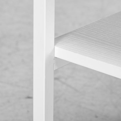 HOMCOM Druckertisch mit Rolle, Druckerständer mit 3-Ebene, Druckerhalter Stahl, 50 x 50 x 52,5 cm