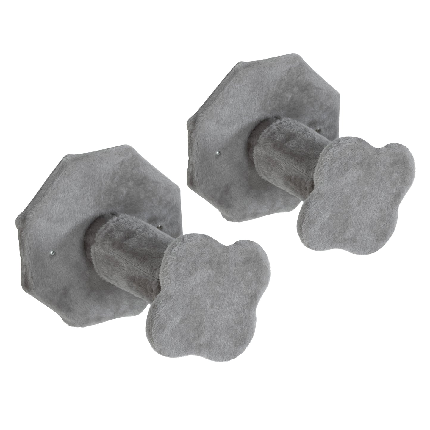 PawHut Katzen Kletterwand, inkl. Katzenhaus, Leitern, Spielball, platzsparend, Hellgrau