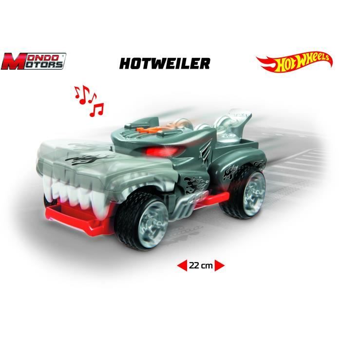Motorized vehicle - Mondo Motors - Sounds and lights - Hot Wheels Monster Action Hotweiler - 23cm