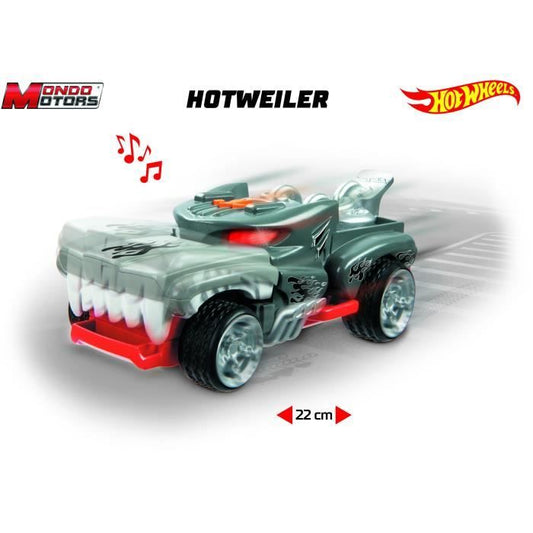 Motorized vehicle - Mondo Motors - Sounds and lights - Hot Wheels Monster Action Hotweiler - 23cm