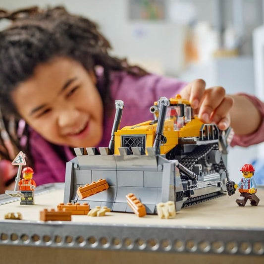 LEGO City 60466 Yellow Bulldozer - Construction Set for Boys or Girls Aged 8 and Up