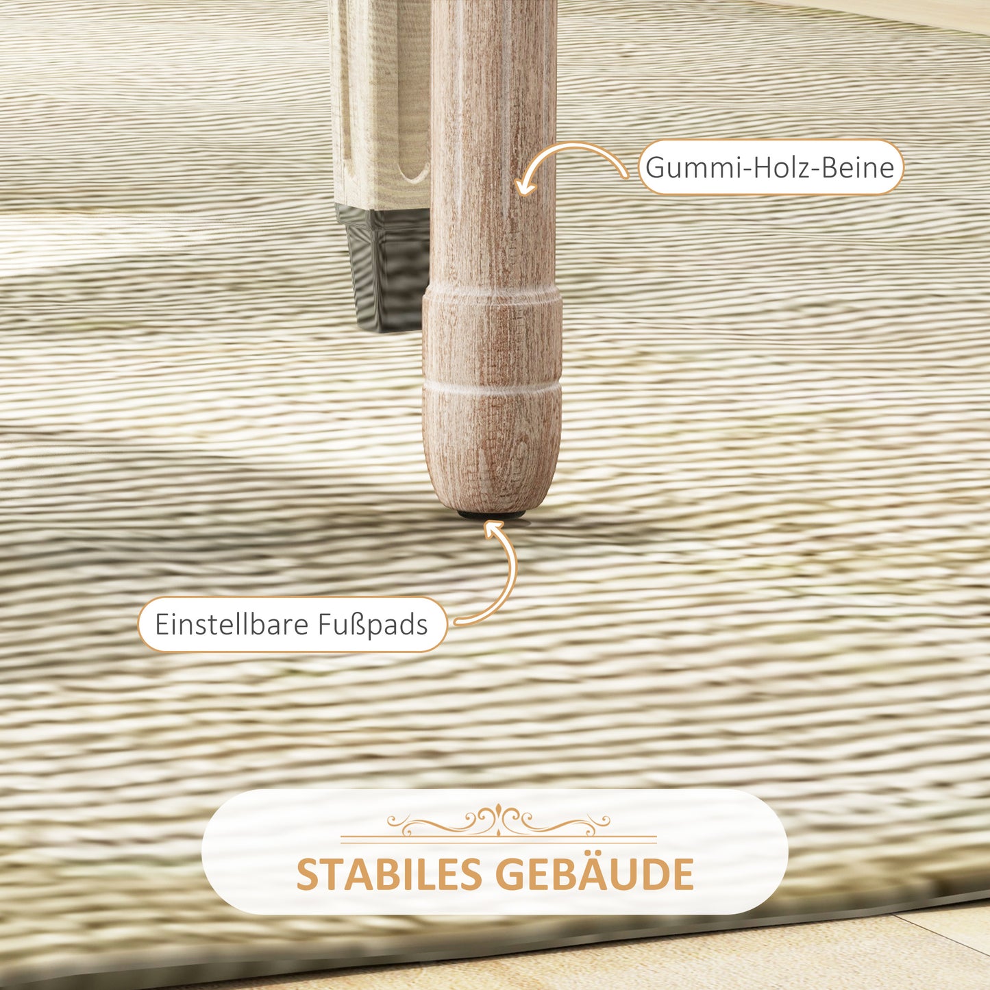 HOMCOM 2er-Set Esszimmerstühle Küchenstühle, Vintage Design, Wienergeflecht-Optik, Natur + Creme