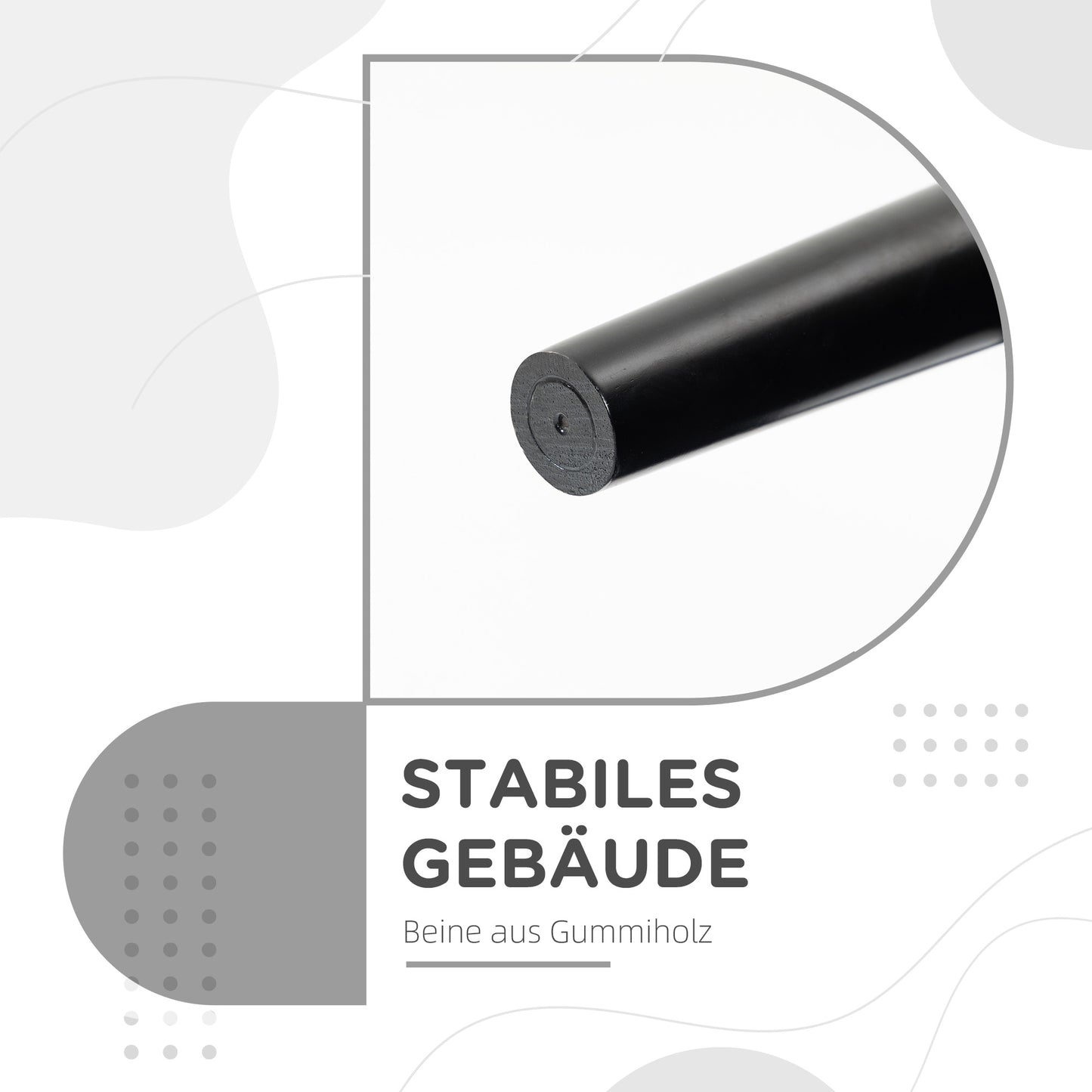 HOMCOM Sitzbank, Bettbank, robuste Bauweise, weiche Polsterung, 102x36x51 cm, Grau