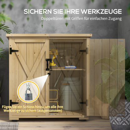 Outsunny Outdoor Aufbewahrungsbox Gartenbox Kissenbox, wetterbeständig, Asphaltdach, 77,5 cm x 88 cm x 90 cm, Dunkelgrau