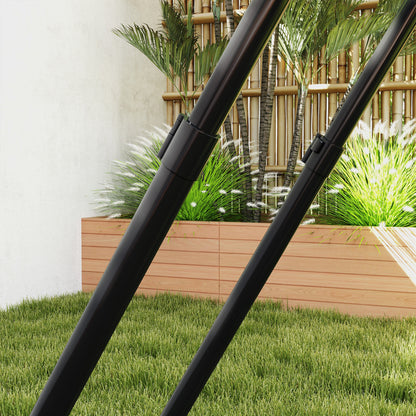 HOMCOM Rebounder für Fußball, 128 x 118 cm Prellwand mit Schutzkante Heringen, verstellbar in 5 Stufen, tragbares Rebound, Fußballtor für Jugendliche, Rückprallwand für Fußball Training, Schwarz