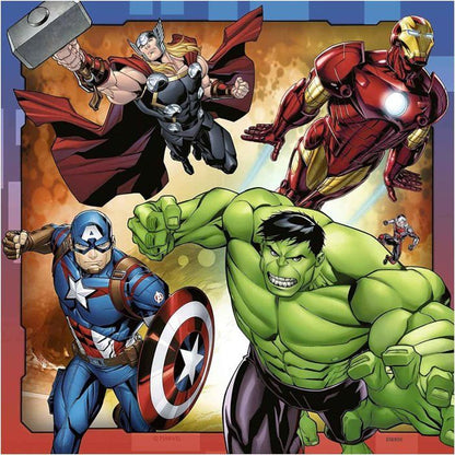 RAVENSBURGER Puzzle 3x49 p - The Powerful Avengers