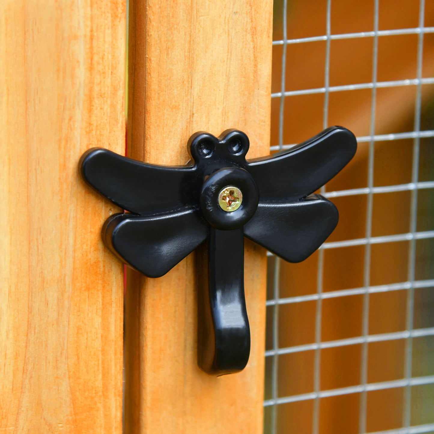 PawHut Zwerghühnerstall mit Freilauf und Brutkasten Wetterbeständig versiongeltes Tannenholz, Asphaltdach Natur + Grün