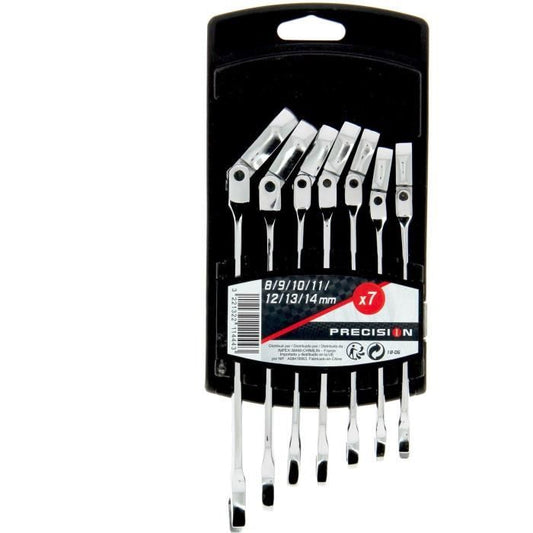 7 Ratchet combination wrenches - PRECISION STEEL