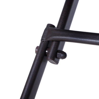 Outsunny Polyrattan Bistroset für 2 Personen Sitzgruppe Rotting Gartenmöbel Set Garnitur Braun