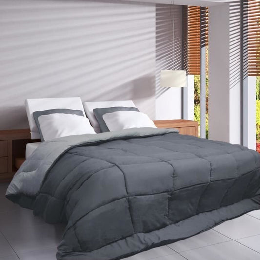 HUDSON Légere microfiber duvet 200g/m² 140x200cm steel & silver